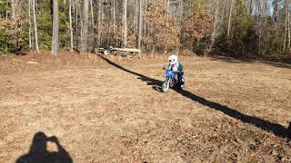 Jumping a Yamaha Peewee 50 Dirt Bike