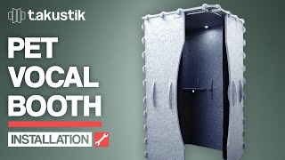 PET Vocal Booth | Installation | t.akustik