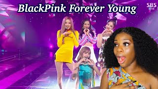 BLACKPINK- FOREVER YOUNG LIVE COACHELLA (REACTION)!!!!!