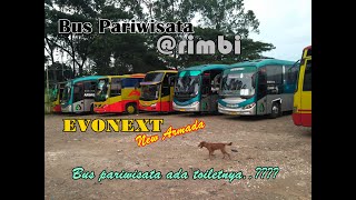 Satu satunya bus pariwisata yang ada toiletnya   Bus Pariwisata ARIMBI EVONEXT GT New Armada