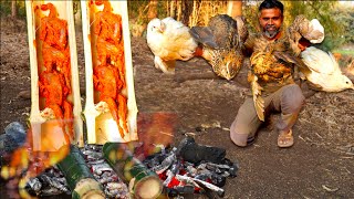 बांबू बटेर रेसिपी,Bamboo Quail recipe,FISHING AND COOKING, baam, snakehead fishing