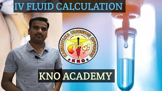 IV Fluid Calculation for NORCET and JIPMER Skill test preparation.