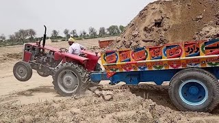 Tractor Trolley Stuck🚜| Tractor Trolley Video