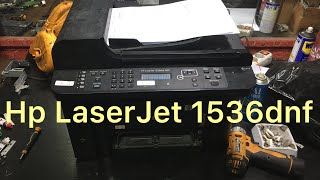 تغيير جراب سخان وعدسة سكانر وتنضيف لبرنتر (ج١) Hp LaserJet 1536dnf MFP