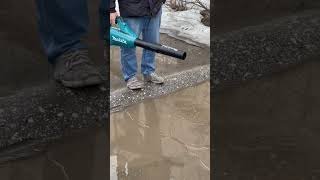 Life hack of using a garden vacuum cleaner (blower) \ Лайфхак использования садового пылесоса