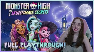 Monster High: Skulltimate Secrets ♡ Full Playthrough ♡ Twitch Highlight