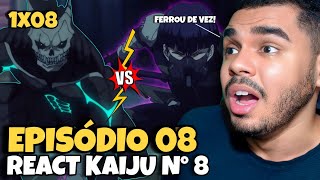 VICE CAPITÃO HOSHINA VS KAFKA! KAIJU NO 8 EPISÓDIO 08 REACT