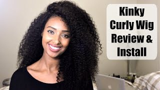 Luvin Kinky Curly Wig Review & Install | Winter Protective Style | Luvinhairshop.com