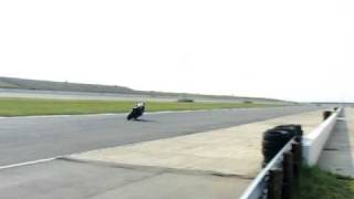 2009 Yamaha R1 with Two Bros Pipe on track...