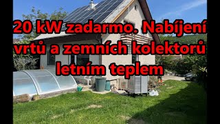 20 kW zadarmo. Nabíjení vrtů a zemních kolektorů letním teplem