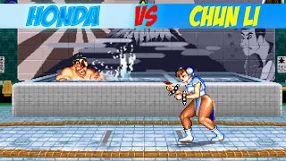 Mugen Ikemen Honda vs Chun Li Street Fighter Classic