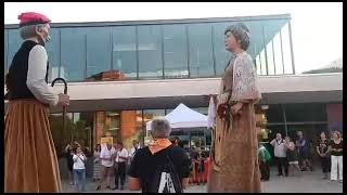 segon ball dels gegants de sant Joan despi a la flama del canigo