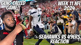 Reaction To Seattle Seahawks vs San Francisco 49ers Game Highlights | NFL 2024 Season Week 11