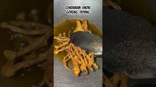 Cendawan Enoki Goreng Tepung #shorts #short #shortvideo #shortvideos #cendawan