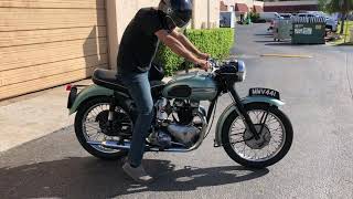 1955 Triumph Tiger T110 Starting and Running