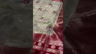 *banarasi katan gergotte soft silk Saree*🌸gergotte soft silk zari weaving blouse🌸*Price -1499+shippi