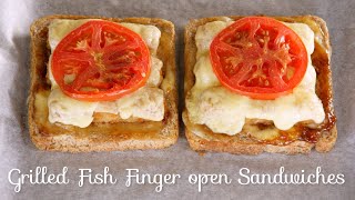 How to make Grilled Cheese Fish Finger Open-Sandwiches | Dinner For One |@bakingwithdanita5427