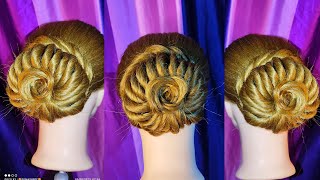 Simple Juda hairstyle for Beginners || Juda hairstyle || Bridal hairstyle #makeup #hairstyle