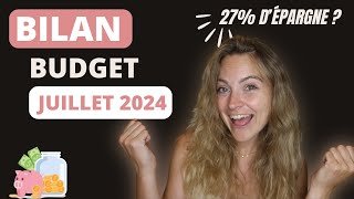 BILAN BUDGET ET INVESTISSEMENTS JUILLET 2024 / C'est tout économies ce mois-ci !