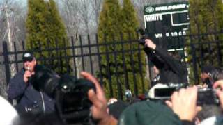 Rex Ryan at the Jets first Afc title send off rally in Jersey