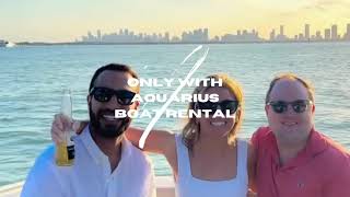 Welcome to Aquarius Boat Rental & Tours Miami, #1 boat rental company in South Florida ☀️