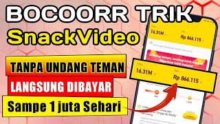 Dapet Banyak koin Tanpa Undang Teman di Aplikasi Snackvideo - aplikasi penghasil uang