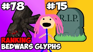 RANKING Every Bedwars GLYPH from WORST to BEST (Hypixel)