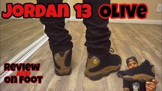 Early Look!!! Jordan 13 Olive Review + On Feet