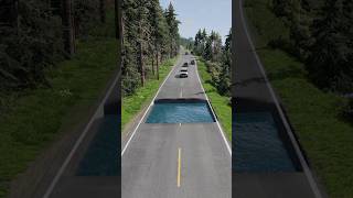 Cars vs water pit_BeamNG.drive #shorts #youtubeshorts #beamng #beamngdrive #beamngcrashes #cars