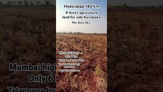 4 Acre’s agriculture land for sale Telangana border || #trendingshorts #telangana #zaheerabad #nh65