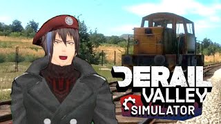 Мэддисон учится водить поезд в Derail Valley Simulator