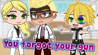 You forgot your gun 🎉 Meme 🦄 Adrien x Gabriel 💔 Gacha Club & Gacha Life 💢 Miraculous Ladybug 💦 MLB