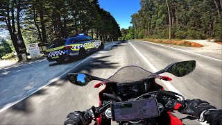 Highway patrol pulled me over on my motorcycle - they're not all bad