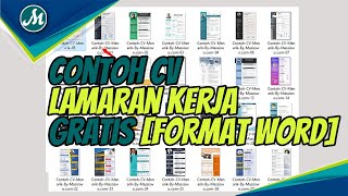 Contoh CV Lamaran Kerja Siap Pakai [FORMAT WORD]