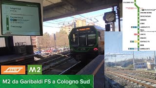 🚇 Leonardo 🟢 M2 da Garibaldi FS a Cologno Sud