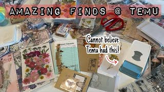 Huge junk journal haul / temu / quick examples for diy ephemera