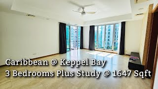 Caribbean @ Keppel Bay , 1647 Sqft , 3 Bedrooms Plus Study Room ,Walk To Harbourfront Mrt Vivo City