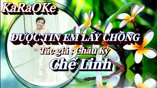 Karaoke Được Tin Em Lấy Chồng _ Chế Linh