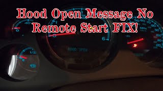 07-13 Silverado/Sierra Hood Latch Replacement. Hood Open Message No Remote Start Fix!!!