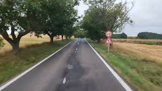 Driving in Slovakia, route 66 - 75, Tupá - Demandice