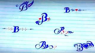 alphabet B written in different  styles||today something new