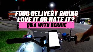 Q&A with Bernie: What do I love about food delivery riding, and other questions answered