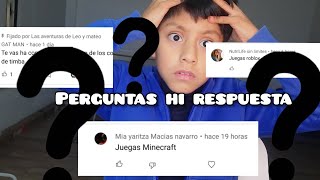 perguntas hi respuesta / te vas ha comprar el nuevo libro de los compas /juegas roblox ??