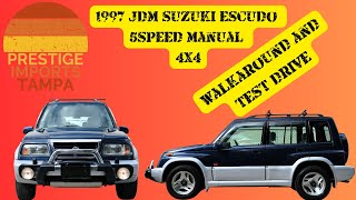 Check out  this super clean 1997 Suzuki Escudo JDM Import with only 85k miles! 5-Speed 4X4!!!!!