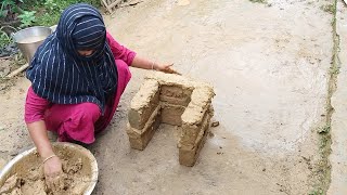 CLAY STOVE MAKING | DIY Earthen Chulha | Cook Healthy Food #viral #trending#Stove