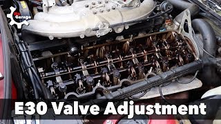 E30 Valve Adjustment