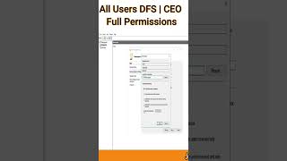 All User Full Permissions | DFS CEO | #icntcollege  #mcsa #shorts