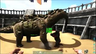 Titanosaur level 4 vs Megapithecus level 1 Alpha ark Battles  Dinoplanet