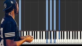 Learn PARTYNEXTDOOR chords! [Synthesia] R&B (Piano tutorial)