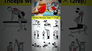 Triceps Workout plan 💪❣️ #bodybuilding #gym #Triceps #Workout